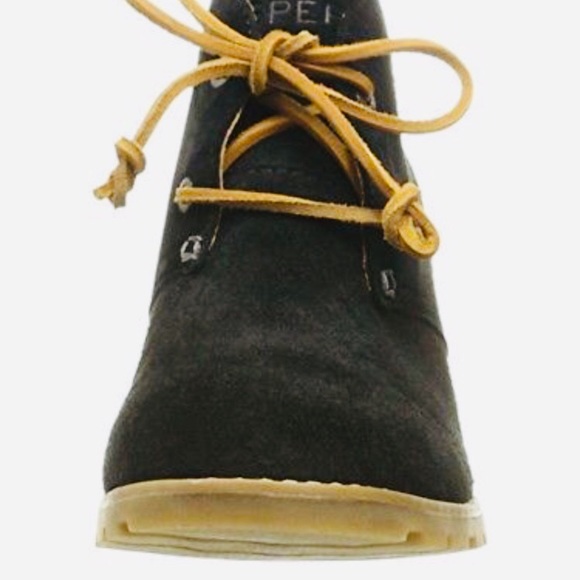 Sperry Women’s Top Sider Ankle Boots Black/Tan - Picture 2 of 3